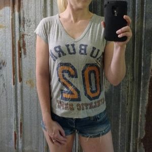 Vintage Vneck Auburn Shirt